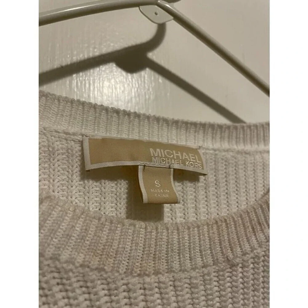 Michael Kors Women's Size Small White Knit Sweater